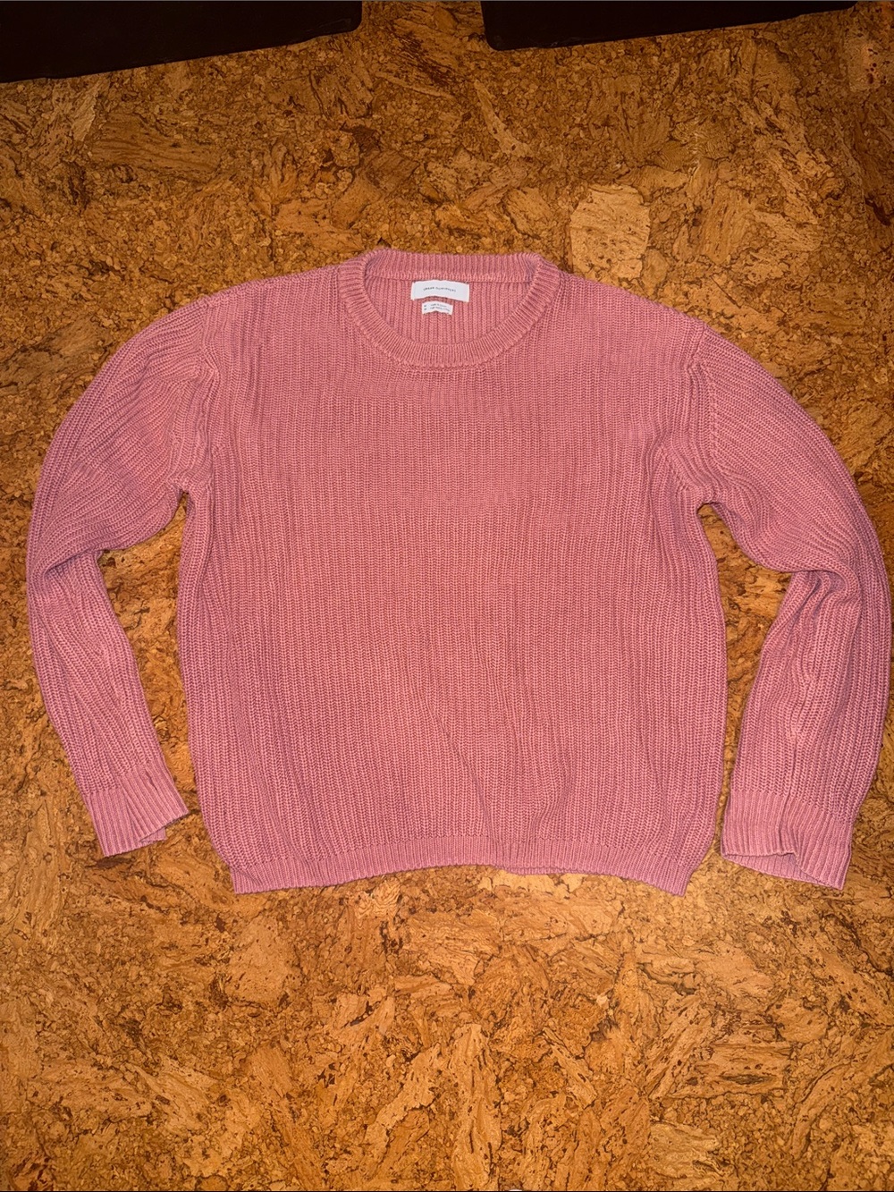 Women's Crewneck Pink Knit Sweater